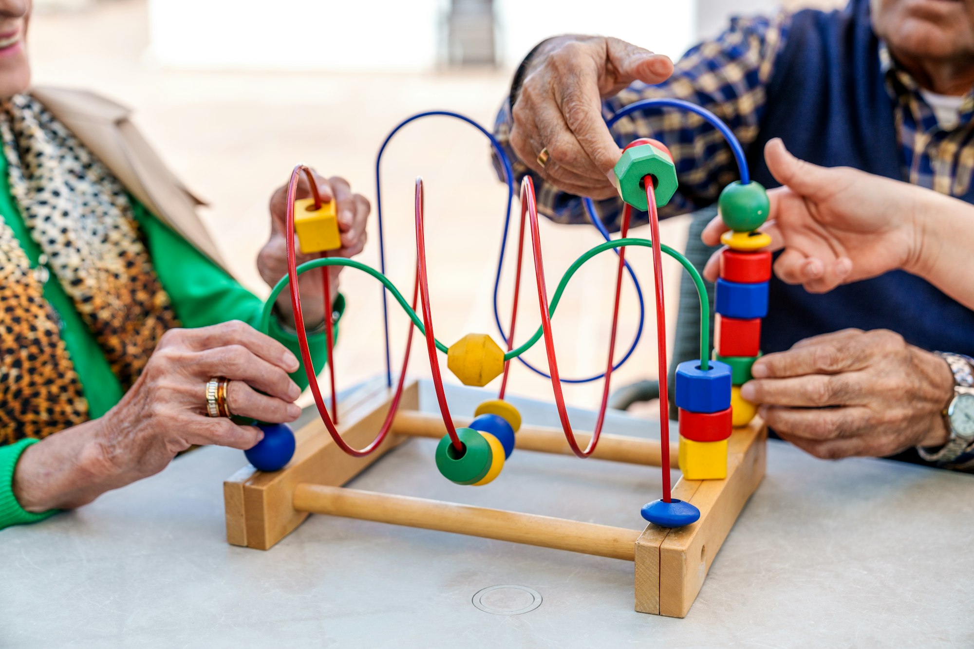 Therapeutic Play for Motor Skills and Arthritic Relief in Sunny Geriatric Care Setting